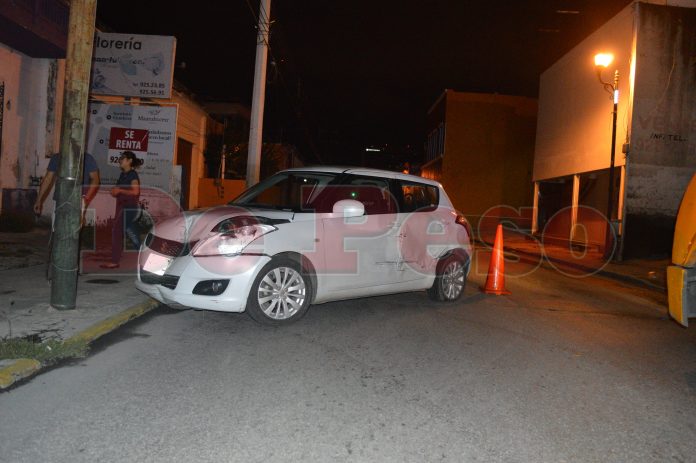 chocan naves en calle 60 con 39 de Mérida