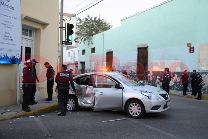 Choque lleno de imprudencia y prepotencia