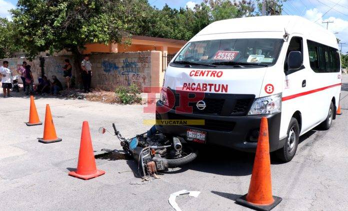 Por distraído fue levantado por una combi