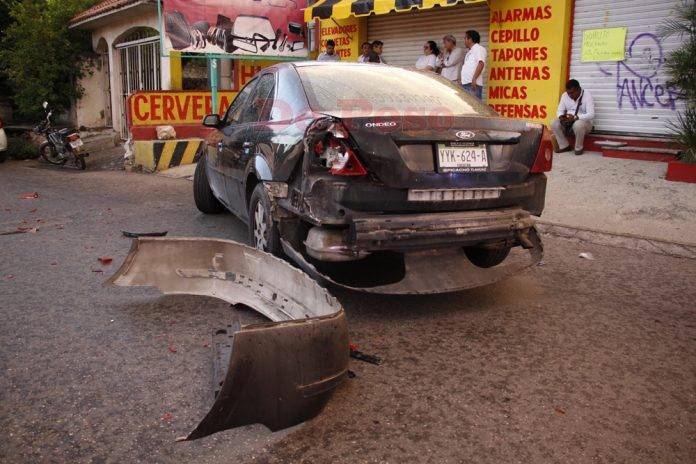 Un choque muy 'hulero' al sur de Mérida