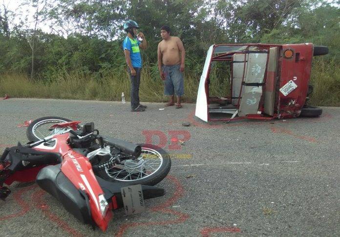 Choque de moto y mototaxi deja severamente lesionada a una niña