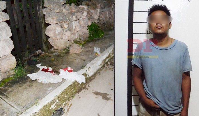 Navajeó en Tizimín a un chavo de 17 años, pero lo agarraron