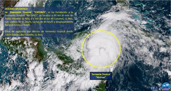 Ya es Tormenta Tropical y se llama Michael