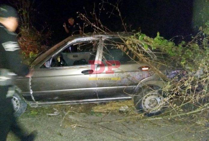 Revolcado en el monte de Cacalchén