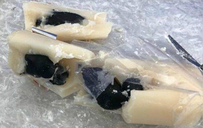 Descubren en Tijuana un cirio relleno de droga