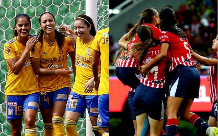 Chivas, con 29 puntos, y Tigres, con 28, son las primeras oncenas calificadas a la liguilla de la Liga MX Femenil.