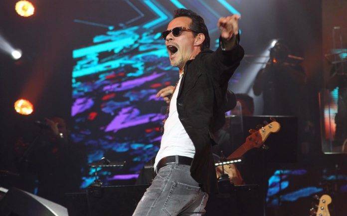 Marc Anthony cantó esta noche en la capital mexicana.