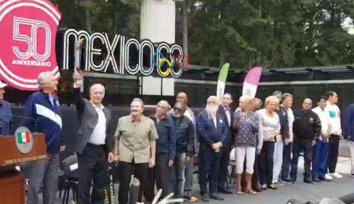Ex atletas, medallistas y funcionarios rememoraron los 50 años de las Olimpiadas de México 68.