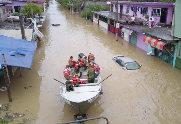 Fuertes lluvias convierten a Veracruz en Nueva Venecia