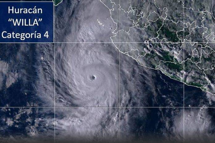 'Wila' se convierte en huracán peligroso de categoría 4