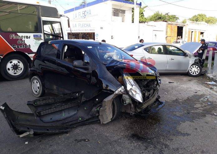 Esquina de las calles 55 y 46 de Mérida registra nuevo accidente