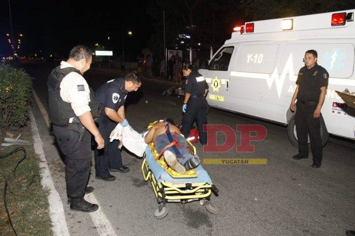 El motociclista sobrevivió pero terminó hospitalizado