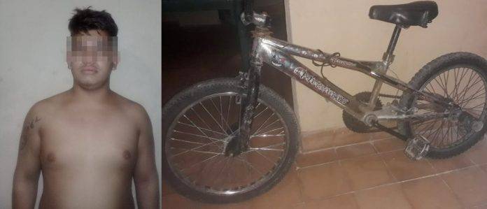 Vendía bicla robada para comprar coca