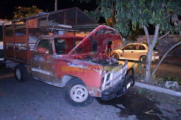 Le tronó una rótula y se fue derechito contra el árbol