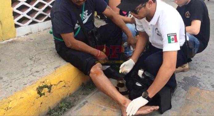 Encontronazo entre motos deja 4 lesionados en Motul