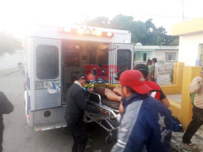 Por un antojo de cochinita, embarazada sufre accidente en Dzidzantún