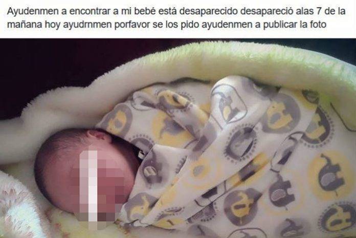 Publica en Facebook que le robaron a su bebé, pero ella lo había matado