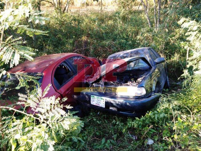 Chavita de 4 años sale sin un rasguño de un aparatoso choque en Kantunil