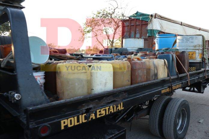 Aseguran bodega huachicolera en Yucatán