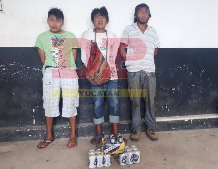 Arrestan a ladrones sin ambición que robaron 18 cervezas