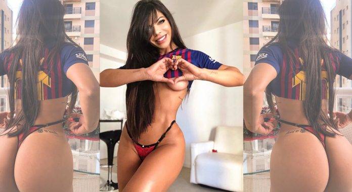 Suzy Cortez se 'pone' a Messi en el trasero
