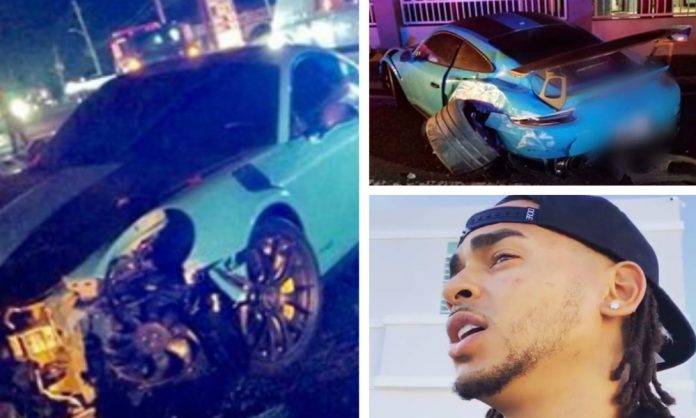 Ozuna salvó la vida por un pelito. Aún se desconoce la causa del percance.