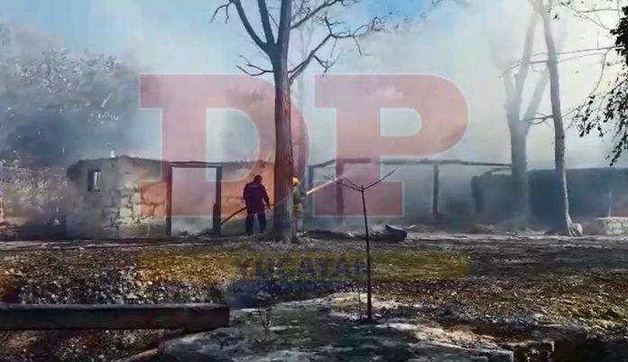 Cinco casitas se quemaron en comisaría de Tetiz (video)