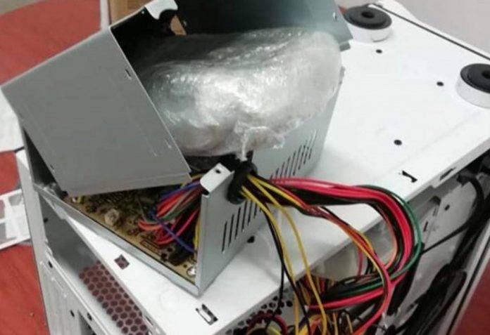 Perro policía encuentra mariguana oculta en un CPU