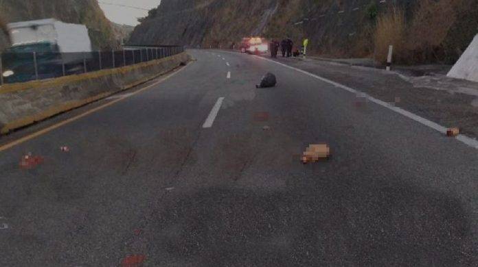 'Riegan' cuerpo desmembrado en la carretera
