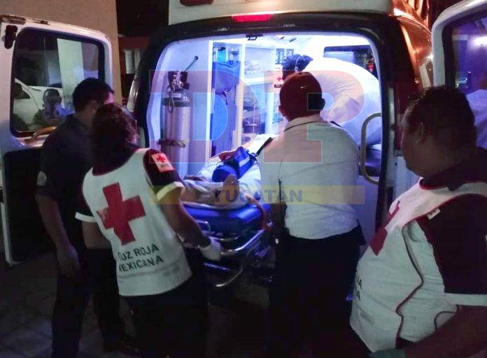 Al borde de la muerte motociclista accidentado en Motul