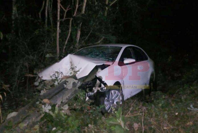 Turista dormilón sufre aparatosa salida de carretera
