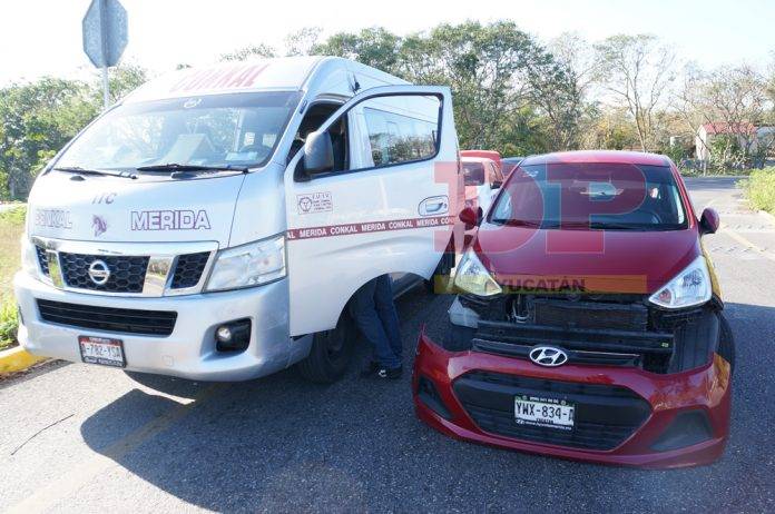 Tallón de vehículos hace que uno escupa la facia delantera