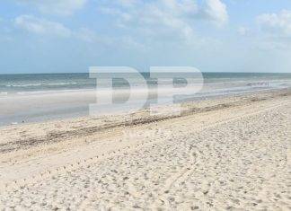 Se aleja el mar de la playa en Progreso