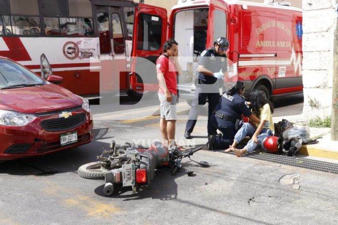 El hecho se suscitó en la calle 44 por 65 del Centro.
