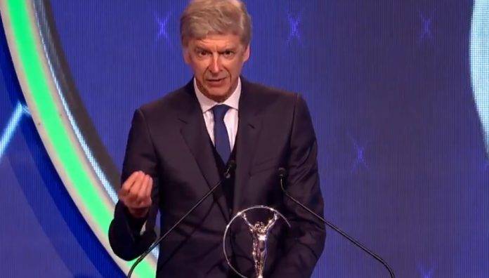 Wenger durante la entrega de Premios Laureus
