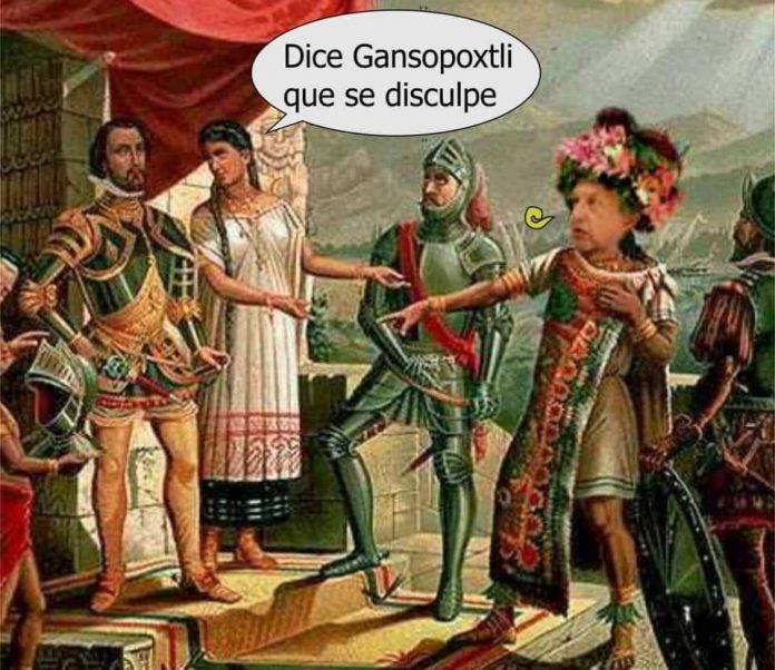 AMLO dice al Rey: ¡pedid perdón!