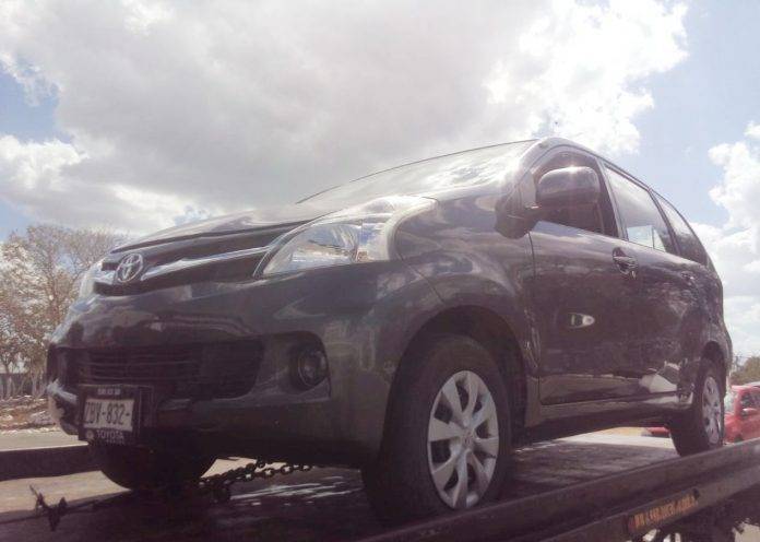 La nave fue recuperada en la carretera federal Mérida -Campeche, justo en el paso a desnivel de Xtepén.