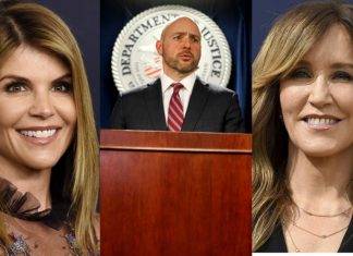 Arrestan a actrices de Hollywood por ratería millonaria Actriz de Transamérica, Felicity Huffman (d), ahora resulta que es Trans-a. Ella fue arrestada junto con Lori Loughlin (i), de Full House