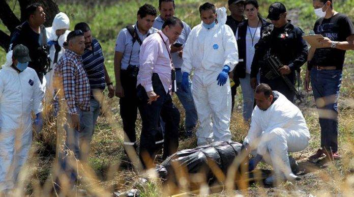 Hallan 19 bolsas con restos humanos en Jalisco