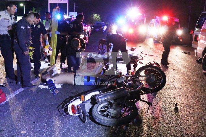 Santo moto trancazo los manda de 'vacaciones' al hospital