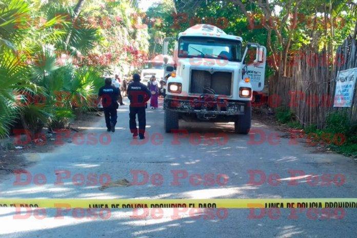 Niña extrajera cae de la bici y muere aplastada por un camión