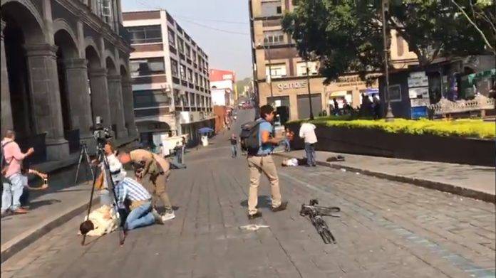 Balacera en en Centro de Cuernavaca deja varios heridos, incluso reporteros
