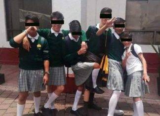 Estudiantes de secu ya comienzan a llevar faldas como parte del uniforme escolar