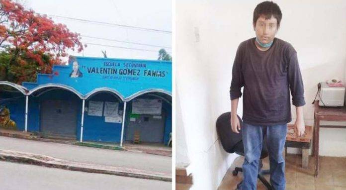Estudiante acuchilla a su maestro en el rostro porque lo sacó de clases