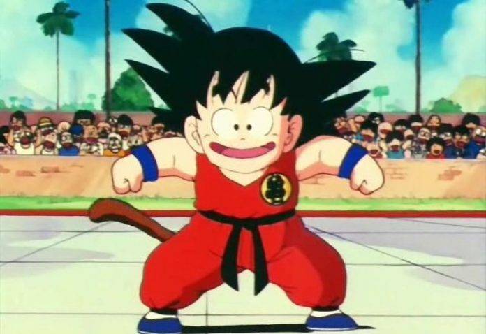Goku en sus primeras apariciones en Dragon Ball Z