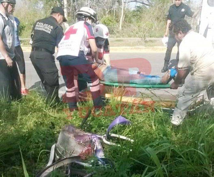 Valladolid: motociclista ensarta a ciclista y ambos terminan seriamente lesionados