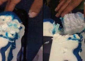 Familia recibe pastel de graduación hecho de unicel (Video) Familia se queda decepcionada, le entregan pastel de unicel