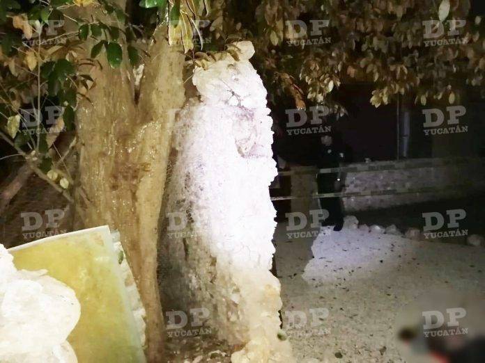 Abajo, a la derecha, el cadáver de la infortunada turista