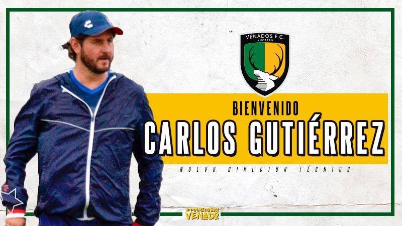 Carlos Antonio Gutiérrez Barriga, el nuevo entrenador de Venados FC Yucatán