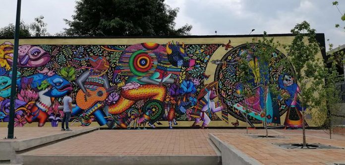 Esta es la Plaza de la Paz donde fueron detenidos los dos padres drogados